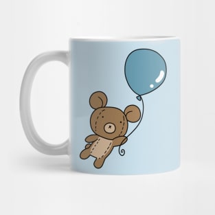 Blue Balloon Teddy Bear Mug